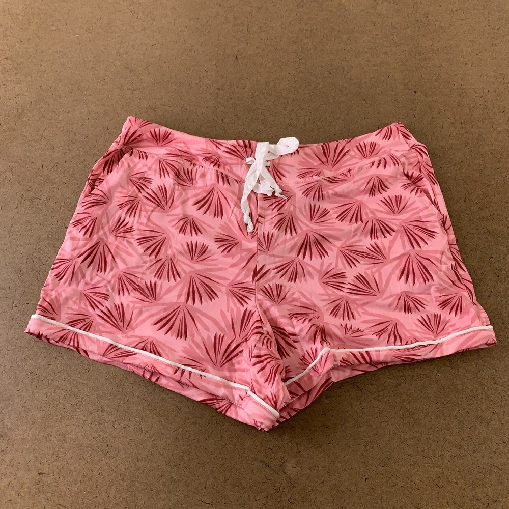 Hello Mello Women's Small/Medium (4-8) Pink Under The Palms Lounge Shorts NWT